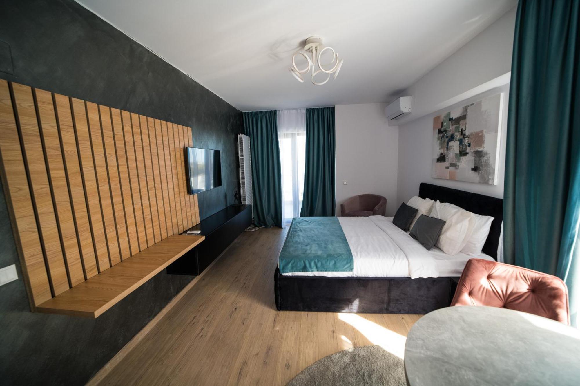 Apartamento Garsoniera Turquoise Rezidential Moghioros Park Bucarest Exterior foto